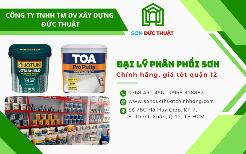 Đại lý phân phối sơn chính hãng giá tốt Q12