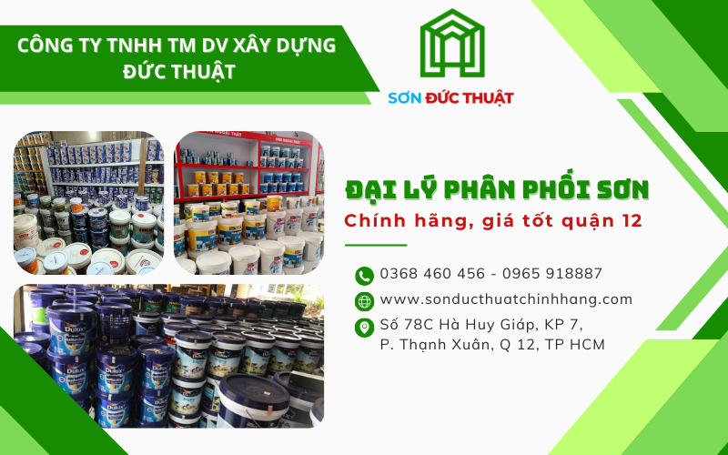 Đại lý phân phối sơn chính hãng giá tốt Q12