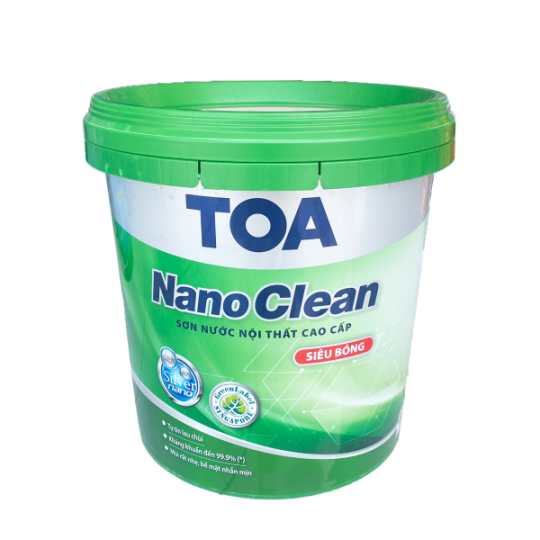 Sơn nội thất cao cấp Toa Nanoclean siêu bóng 