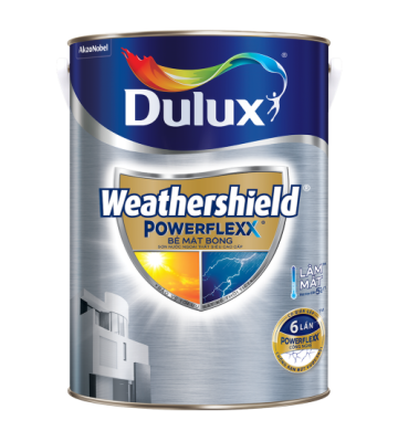 SƠN NGOẠI THẤT SIÊU CAO CẤP DULUX WEATHERSHIELD POWERFLEXX BÓNG GJ8B (LON 5 LÍT)