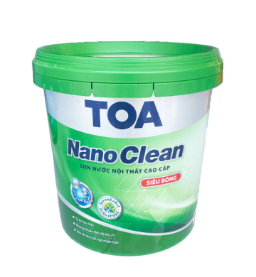 Sơn nội thất cao cấp Toa Nanoclean siêu bóng 